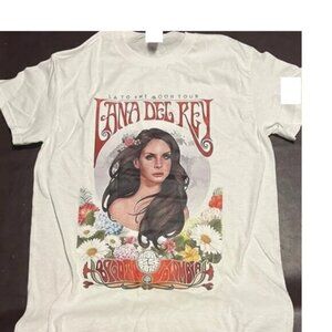 Lana Del Rey White Tour T-Shirt